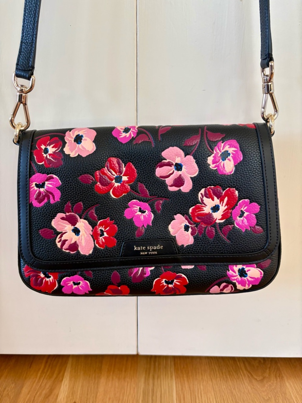 kate spade Hudson Fall Poppies Flap Bag